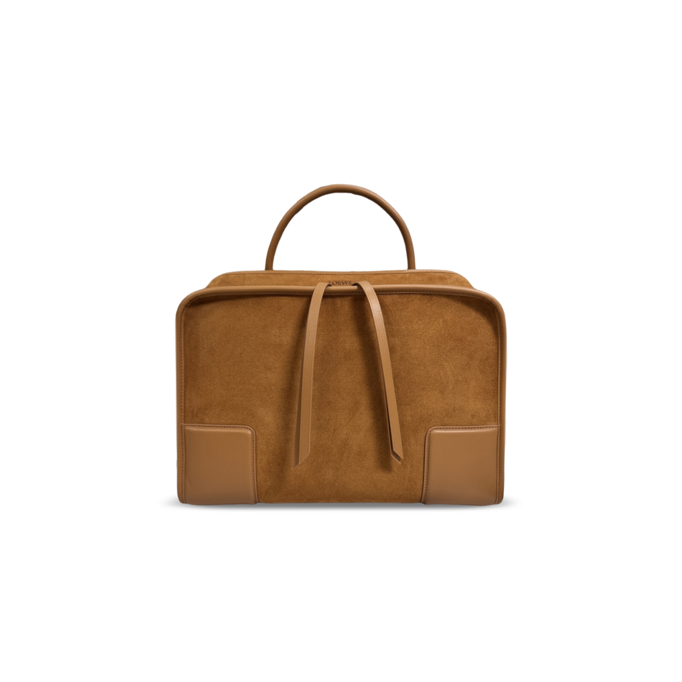 LOEWE LARGE AMAZONA 180 BAG IN SUEDE A039ASRX03 (34.5*27*14cm)